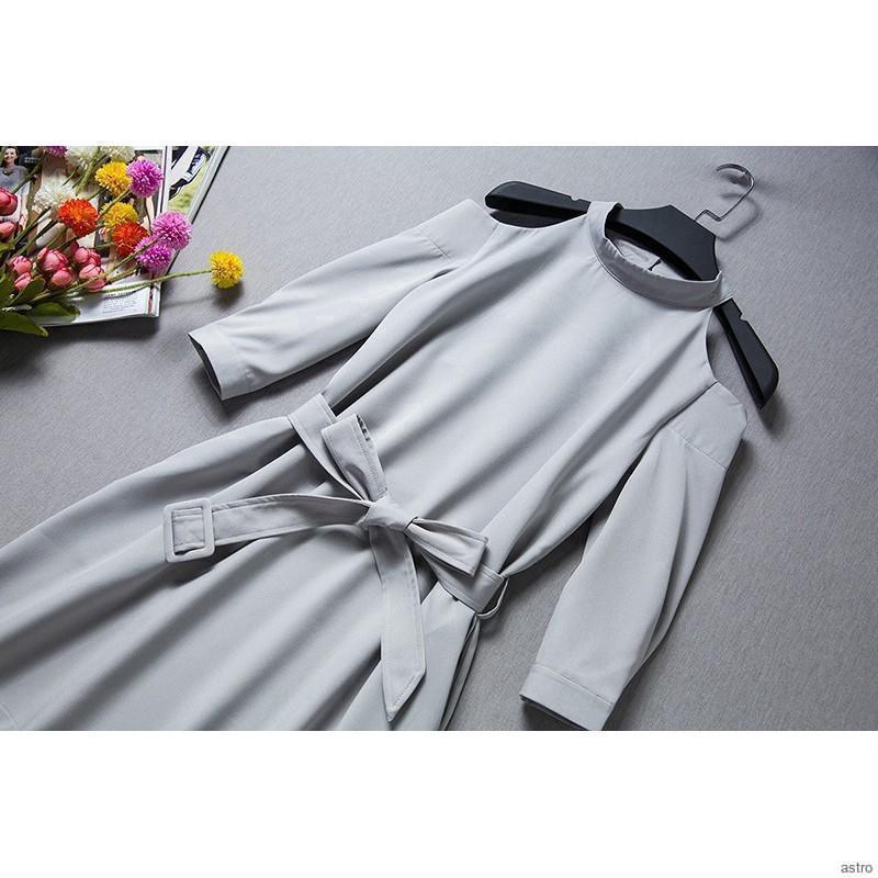 Nuevo Halter cinturón de arco vestido de verano Halter arco cinturón verano 3/4 manga Mini vestidos (6)