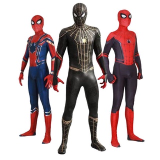 Spider Man No Way Home Iron Spiderman 2 3 Traje Disfraz Cosplay Superhéroe Mono Para Adultos Niños2021 VCQB (1)