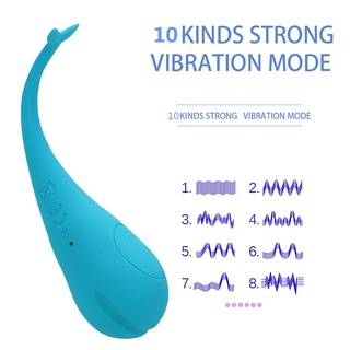 10 medidor de frecuencia vibrador de silicona para mujer inalámbrico bluetooth huevo vibrador punto G gato lamiendo masaje juguete sexual (5)