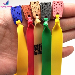 Colorful Flat Rubber Band Slingshot Athletic Violence Thickened Anti-freeze Strong