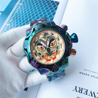 Reloj de cuarzo de alta calidad para hombre de alta calidad: INVICTA: Color Joker galvanoplastia grande, calendario impermeable