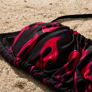 Bikini de playa de verano con estampado Sexy bikini traje de baño para mujer Tc43B4E5F.Br (9)