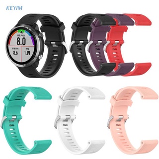 KEYIM Universal 20mm Replacement Silicone Watch Band Sports Strap For Forerunner 245M/645/Vivoactive3/Vivomove HR Bracelet