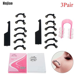 nnjiao~ 3 tamaños en 1 nariz arriba levantamiento con clip nariz reshaper corrector facial kit de herramientas