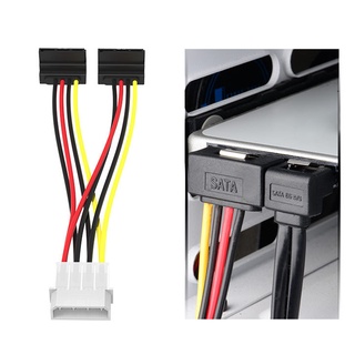 uesuoka SATA 4 Pin Male to 15 Pin Female Adapter Cable Hard Drive Power Supply Cord