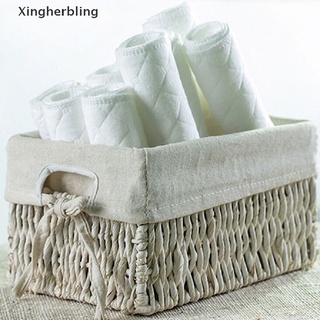 xlmx 10 piezas nuevo pañal de tela de algodón para bebé recién nacido pañales insertar 3 capas calientes