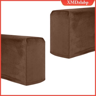 [zlabp] 1pair Sofa Armrest Cover Thickened Stretchable Sofa Armrest Slipcover Furniture Couch Arm Protector Armchair Cover