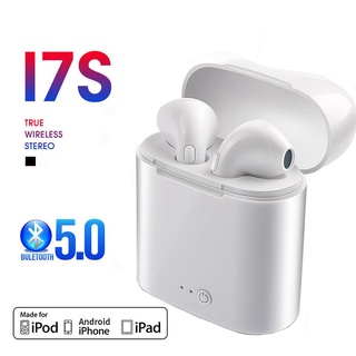 Audífonos inalámbricos i7s TWS Bluetooth 5.0 Airpods estéreo con cargador Pod / para iPhone / Android