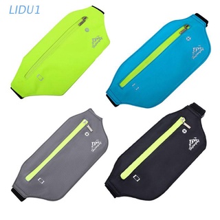 Lidu1 Sports Fanny Pack cintura Bum Bag viaje Running bolsas delgadas cinturón teléfono bolsa para hombres mujeres