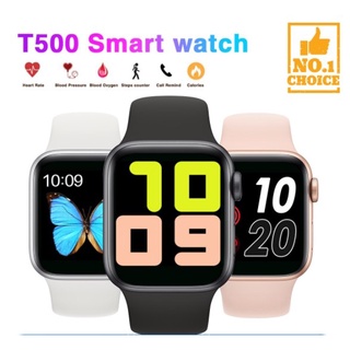 Smartwatch reloj inteligente T500s deportivo con funciones de monitoreo de salud.
