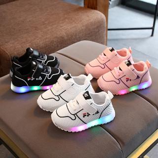 Los niños LED zapatos deportivos de moda transpirable Casual zapatos zapatillas de deporte