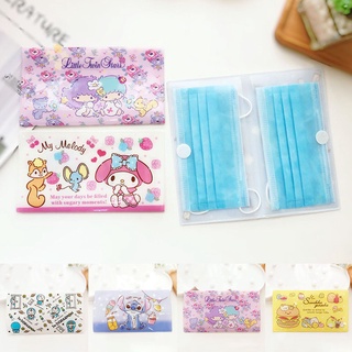 Cartoon Mask Case Storage Bag Sumikko Hello Kitty Melody Adult & Children Anti Dust Storage Case