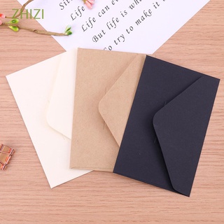 ZHIZI estacionario de regalo sobre de boda invitación sobres de papel de estilo europeo blanco papel Kraft negro tarjeta de mensaje Vintage para carta/Multicolor (1)
