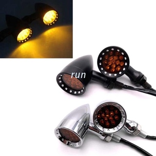 Run 2 pzs luces universales de 12V para motocicleta/lámpara de luces de giro/indicadores de giro