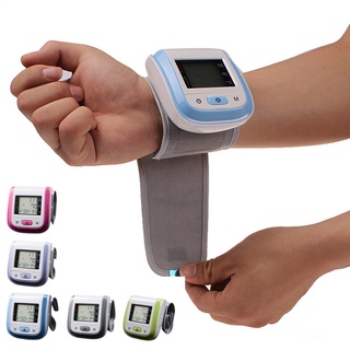 cuidado de la salud automático muñeca monitor de presión arterial digital lcd presión arterial esfigmomanómetro