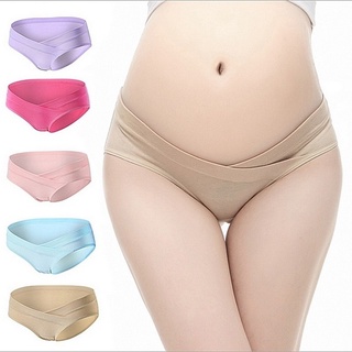 Maternidad Capri pantalones de talle bajo algodón maternidad para mujeres embarazadas más el tamaño de Color sólido ropa de embarazo