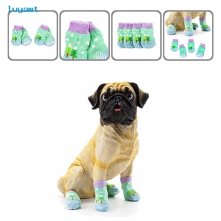 nuevo* cálido cachorro calcetines cortos lindos mascotas perros calcetines antiarañazos para otoño