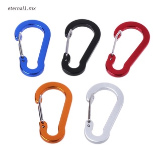 ETE1 5pcs Gourd Spring Hook Outdoor Camping Carabiner Keychain Backpack Buckle Clip
