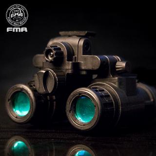 Casco De binocular táctico Idogear Fma Nvg Pvs31 con función De Luz/visión nocturna táctica Modelo 1284-b