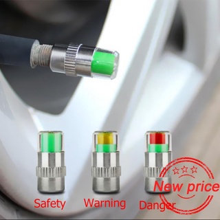 4 tapas de válvula de neumático de coche 36psi medidor de presión monitor 3 alerta color indicador sensor medidor tpms z4b5