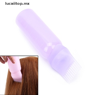 (top) 120ml tinte para el cabello botella aplicador peine dispensación salón coloración de cabello tinte [lucaiitop]