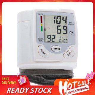 tacoco.mx Digital LCD Display Blood Pressure Tester Automatic Portable Sphygmomanometer Accurate Measurement for Home