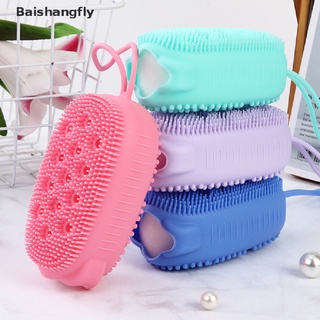 [bsf] esponja exfoliante de silicona para ducha exfoliante/cepillo de baño/masajeador