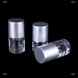 <h&b> 1pc 5/8/10 ml vidrio transparente vacío esmalte de uñas botella contenedor con cepillo de tapa