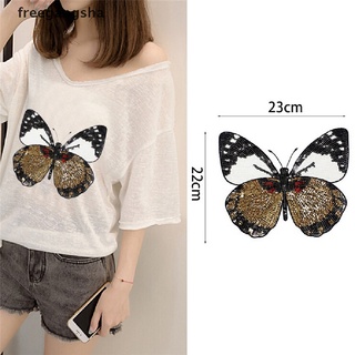 [freegangsha] Iron On Patch Embroidered Applique Shirt Pants Sewing on Holes Clothes Butterfly XDG