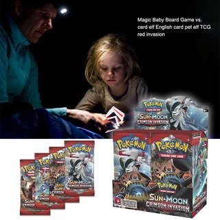 las mejores cartas pokemon sun moon crimson juego evolutions booster box juguetes para niños (6)