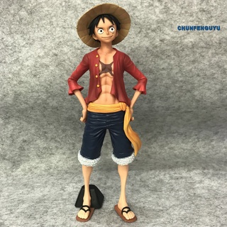 chunfenguyu una pieza Anime figura sonriente cara Luffy modelo de juguete decoración de la habitación regalo de vacaciones
