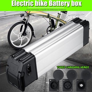 2019 cubierta De gran capacidad Para Bicicleta eléctrica 36v/48v 18650 aleación De aluminio 385x110 X 76mm caja De batería