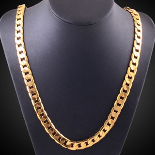 oderous.mx venta Flash collares mujeres hombres mujeres moda lujo relleno bordillo cubano eslabón oro collar cadena de joyería
