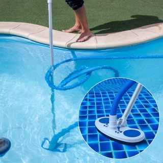 Herramienta de limpieza de piscina accesorios con cepillo tipo plomo cabeza de succión de suciedad