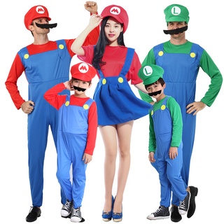 Halloween Costume Halloween Super Mario costume anime cosplay costume Mario suit theme dance performance costume