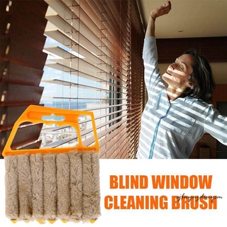 7 dedo polvo herramienta de limpieza hogar cepillo de limpieza Windspeed Mini limpiador de persianas aire acondicionado Duster con 7 listones