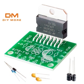 DIYMORE Placa Amplificadora DC 12V TDA7297 15W + 15W Dual Canal Track Stereo Kit DIY