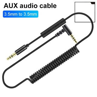 [HEL] Cable de Audio auxiliar macho a macho de 3,5 mm con Control de volumen de micrófono