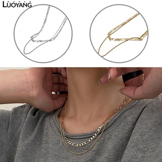luoyangmudan - collar de cadena resistente para mujer, color sólido, accesorio de joyería