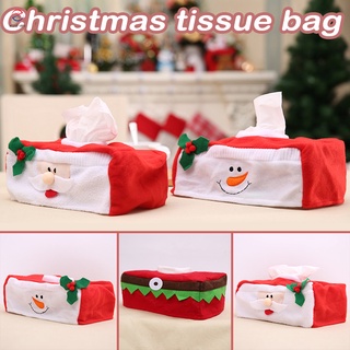 Christmas Tissue Box Cover Cute Tissue Case Paper Towel Case Holder for Office Kitchen Living Room