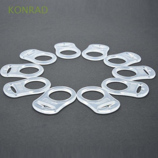 konrad - adaptador de clip de buena calidad para chupete blanco, diseño de anillo transparente