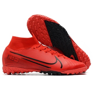Nike Mercurial Superfly 7 Elite TF hombres y mujeres de punto zapatos de fútbol, ligero impermeable partido de fútbol zapatos, zapatos de fútbol, tamaño 35-45