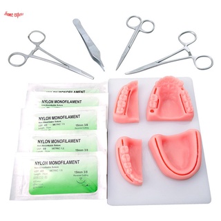 Kit de práctica de sutura con heridas simuladas almohadilla de piel realista almohadilla de la piel completa herramientas de sutura para entrenamiento de sutura (4)