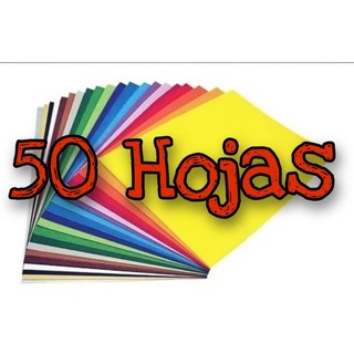 50 Hojas de colores/tamaño carta
