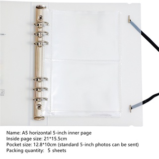 Photocard Binder A5 Deco Pocket 6 Anillos File Seal Pegatina Carpeta (7)