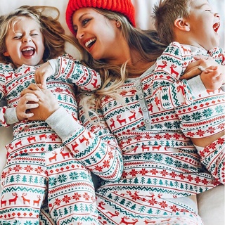 Pijamas De Navidad De La Familia De Coincidencia De Ciervos Adultos Niños Look Ropa De Dormir Conjuntos De Madre Hijo Hija Padre