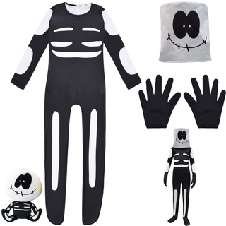 horror skeleton boy disfraz de halloween juego de rol ropa de fiesta cosplay disfraz de esqueleto para niños