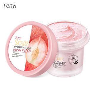 Fenyi Peach Body Scrub Gentle Cleansing Exfoliating Moisturizing Tender Skin Whitening 100g