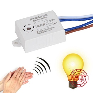 Control de voz Sensor de luz interruptor de lámpara activación de sonido interruptor de pared Intellig Delay R5R6