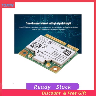 Tomin para Intel 7260HMW tarjeta de red Universal Bluetooth Mini PCI-E interfaz NIC para ordenador portátil